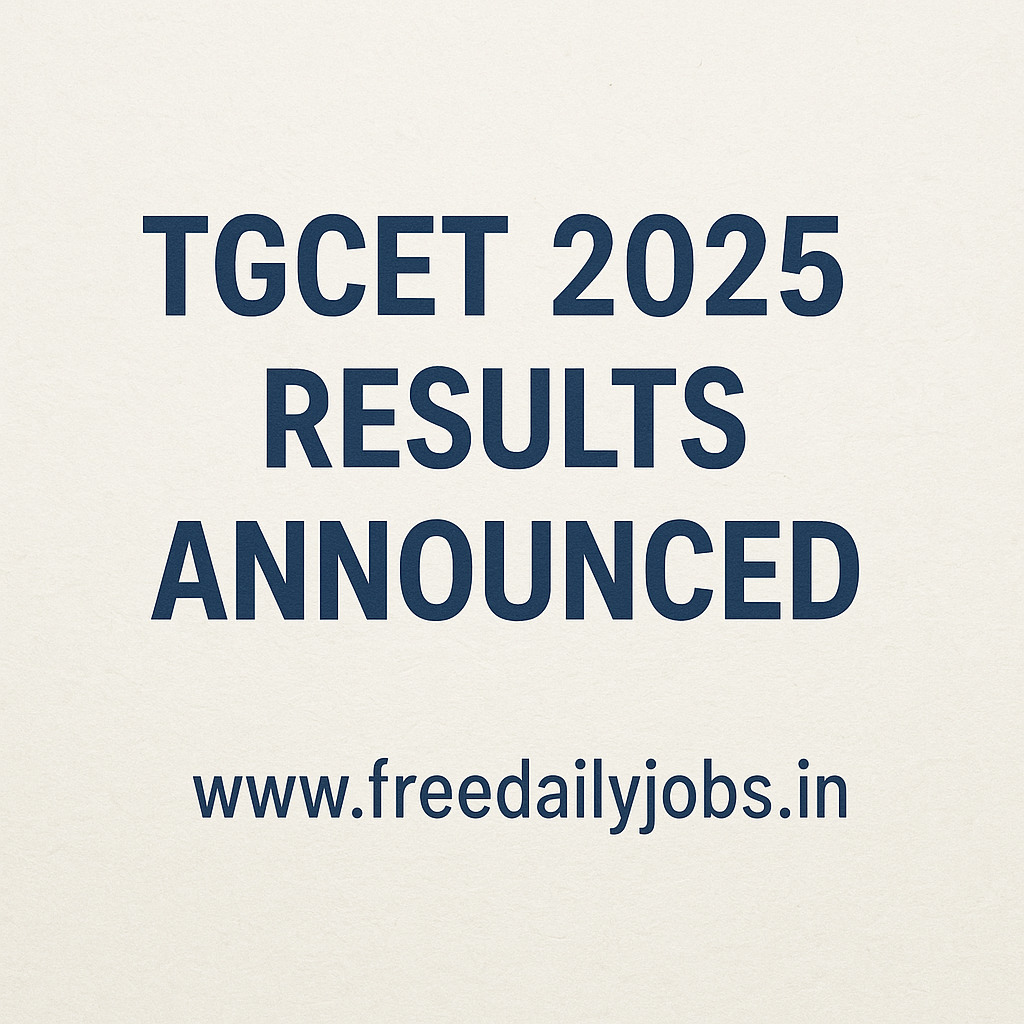 TG CET 2025 RANK CARDS