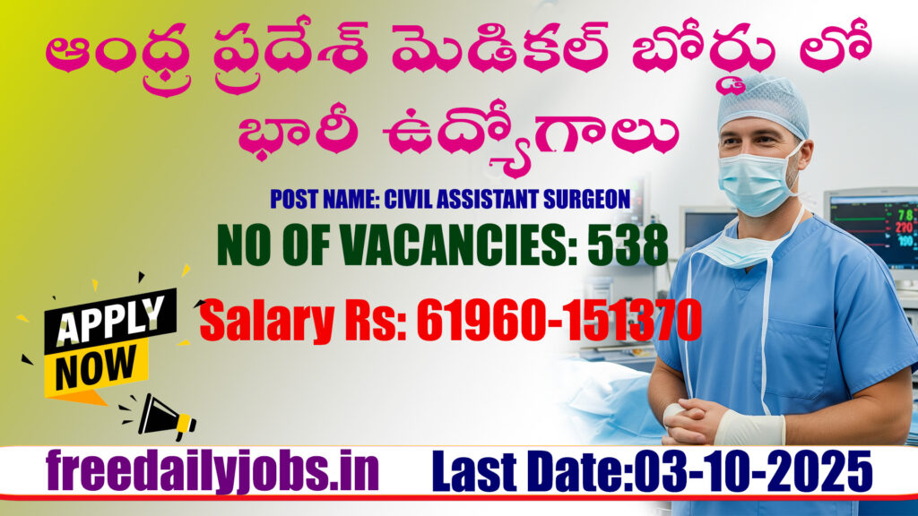 APMSRB CIVIL ASSISTANT SURGEON